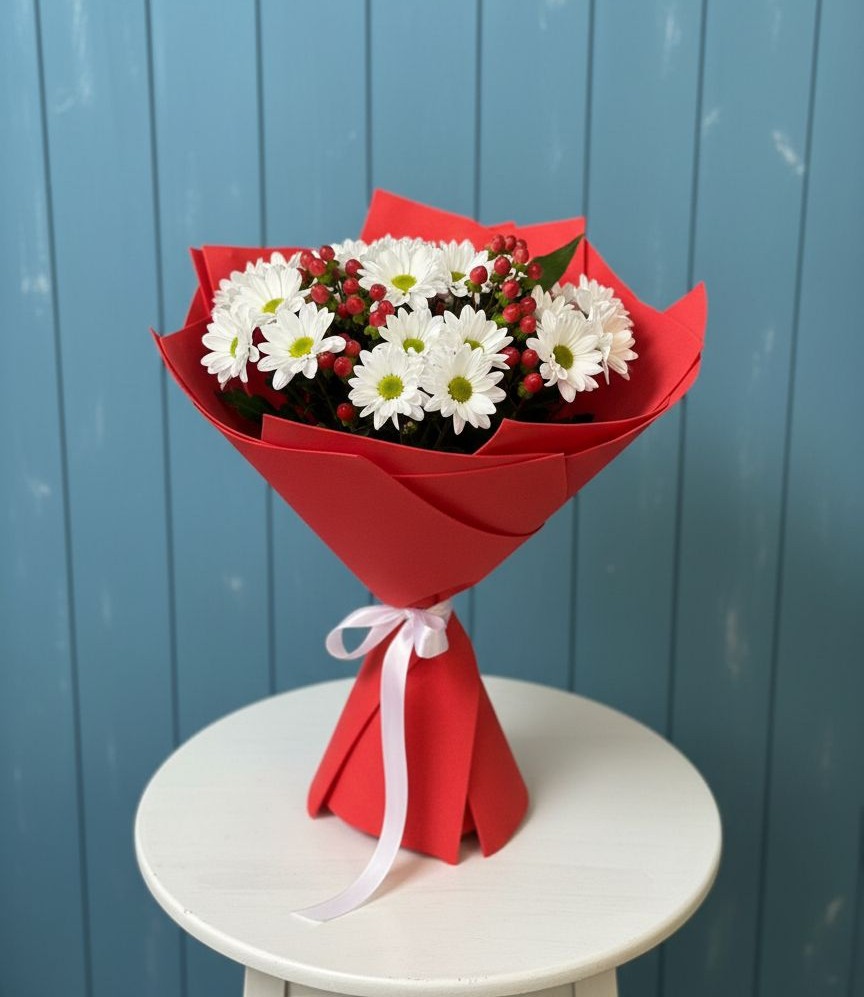 Букет цветов из: Хризантемы в Грушевской