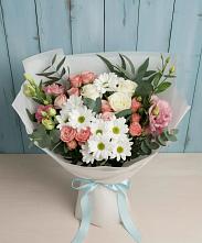 Букет цветов из:  Розы, Лизиантусы и Хризантемы #REPLACE_PRED# Грушевской