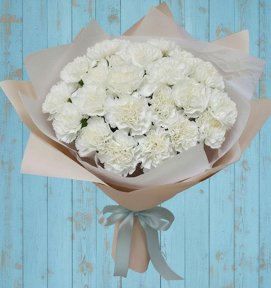 Букет цветов из: Гвоздики в Грушевской