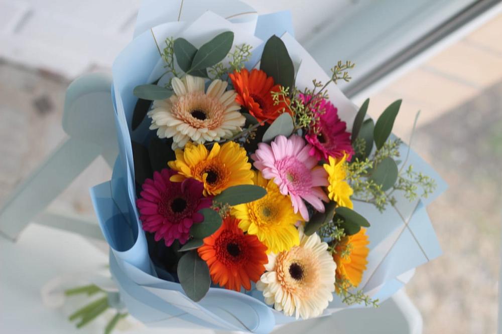 Букет цветов из: Герберы в Грушевской