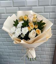 Букет цветов из:  Розы и Хризантемы #REPLACE_PRED# Грушевской