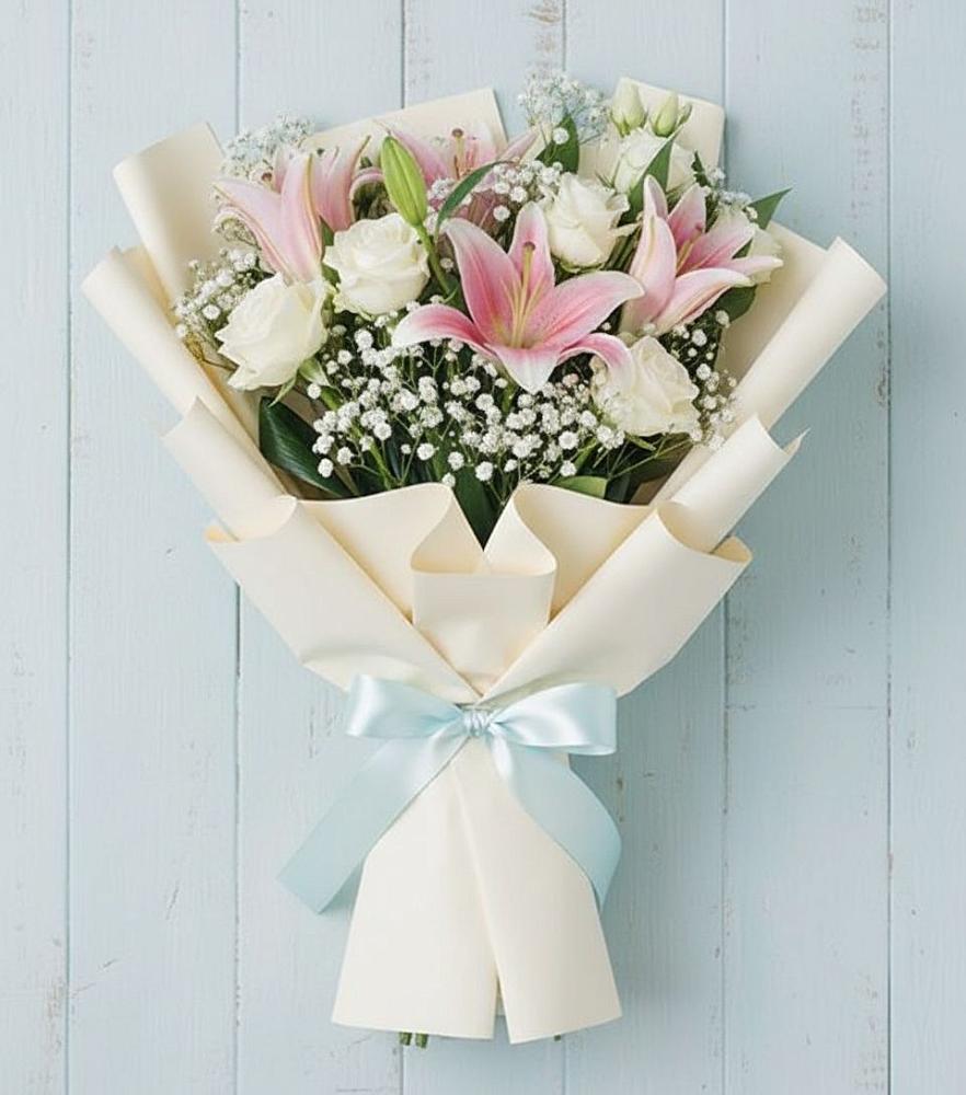 Букет цветов из: Лилии в Грушевской