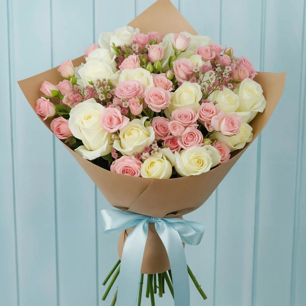 Букет цветов из: Розы в Грушевской