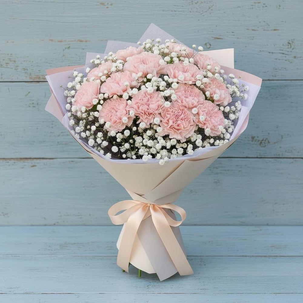 Букет цветов из: Гвоздики в Грушевской