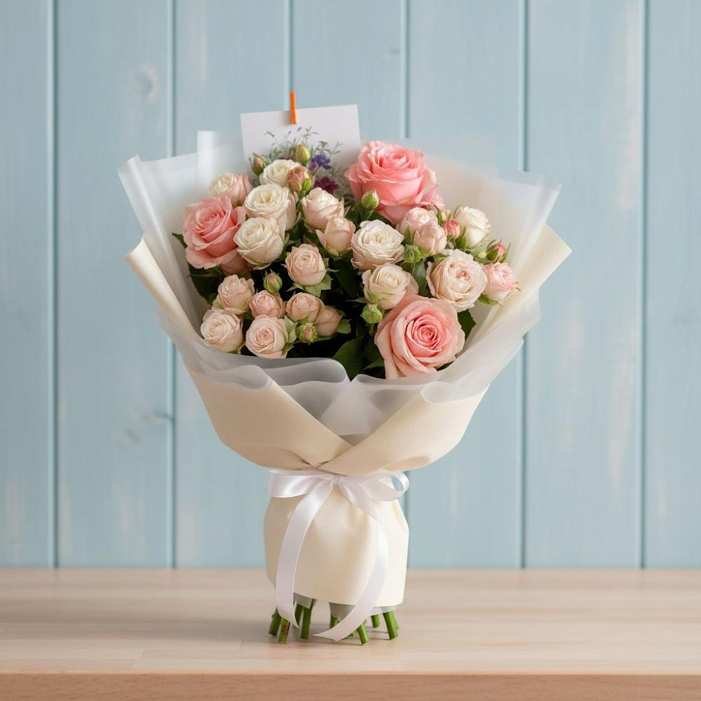 Букет цветов из: Розы в Грушевской