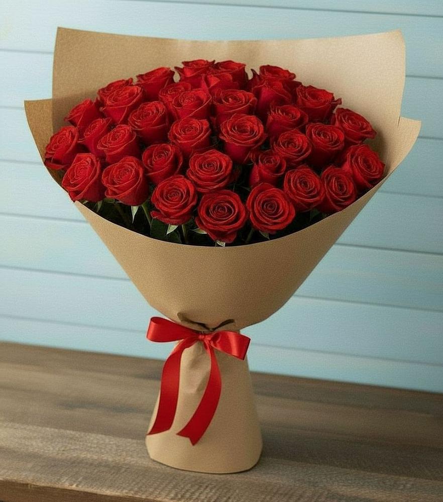 Букет Красные розы Милано в Грушевской