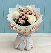 Букет цветов из:  Розы в Грушевской
