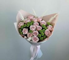 Букет цветов из:  Розы и Хризантемы в Грушевской