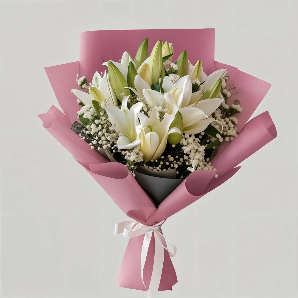 Букет цветов из: Лилии в Грушевской