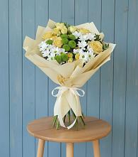 Букет цветов из:  Хризантемы и Розы #REPLACE_PRED# Грушевской