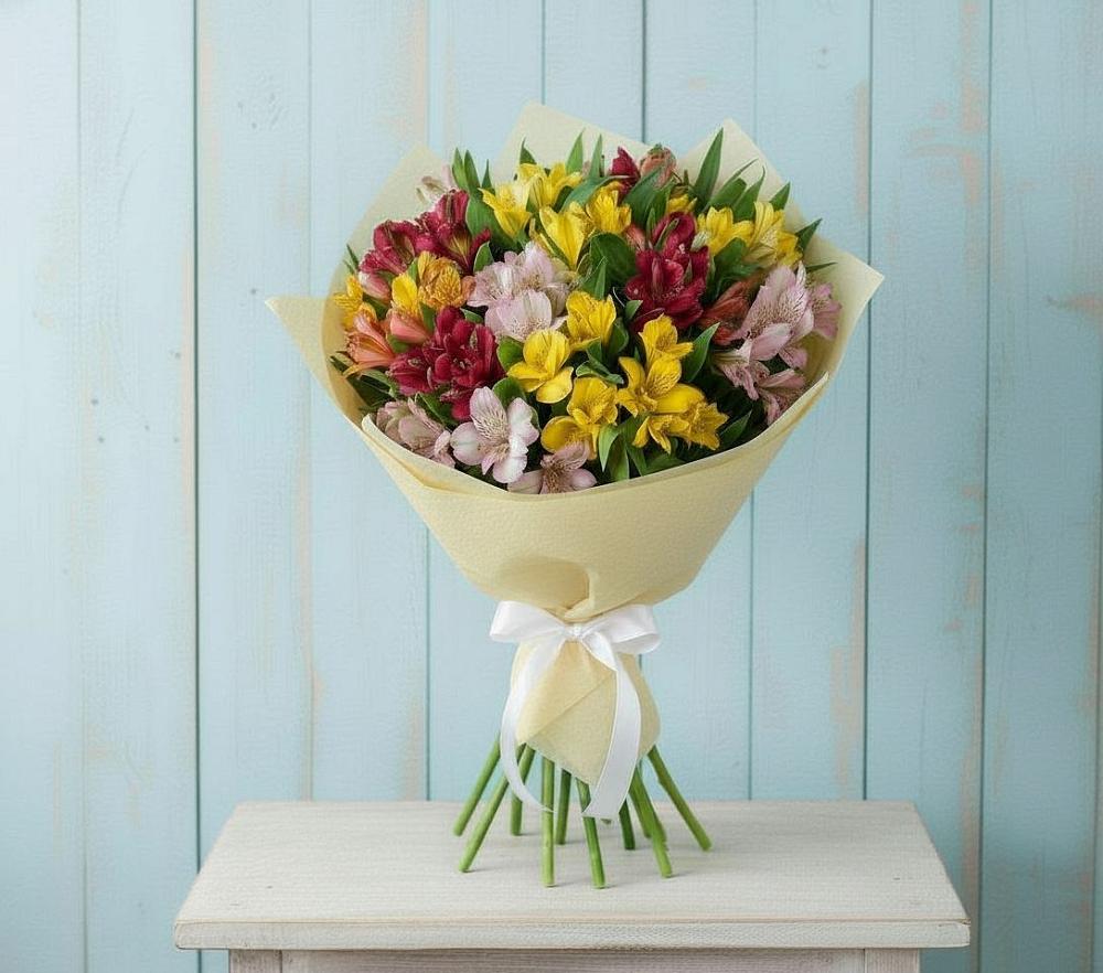 Букет цветов из: Альстромерии в Грушевской