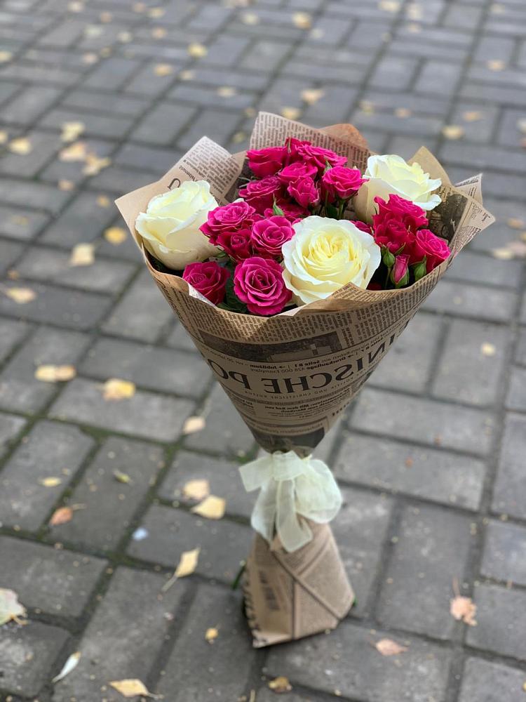 Букет цветов из: Розы в Грушевской