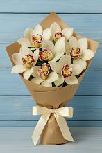 Букет цветов из:  Орхидеи и Розы в Грушевской