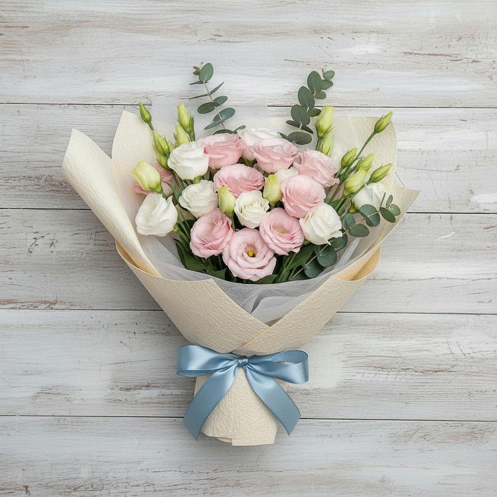 Букет цветов из: Лизиантусы в Грушевской